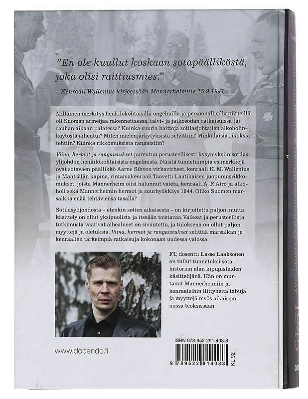 Viina, hermot, rangaistukset - Laaksonen, Lasse - Historiakirjat - 10105439308 - 1