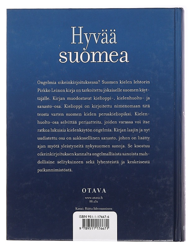 Hyvää suomea - Pirkko Leino - Tietokirjat ja oppaat - 10105439340 - 1