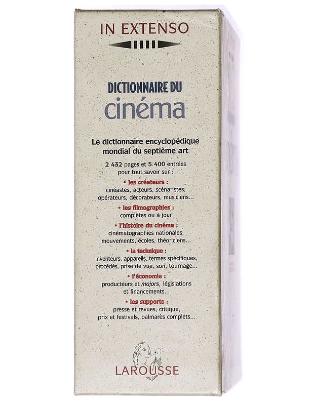 Dictionnaire Du Cinema Coffret 2 Volumes : Tome 1, A-K. & Tome 2, L-Z - Jean-Loup Passek - Elämäkerrat ja muistelmat - 10105439359 - 4