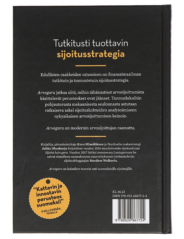 Arvoguru : Näin löydät halvimmat osakkeet - Hämäläinen, Karo - Tietokirjat ja oppaat - 10105439368 - 1