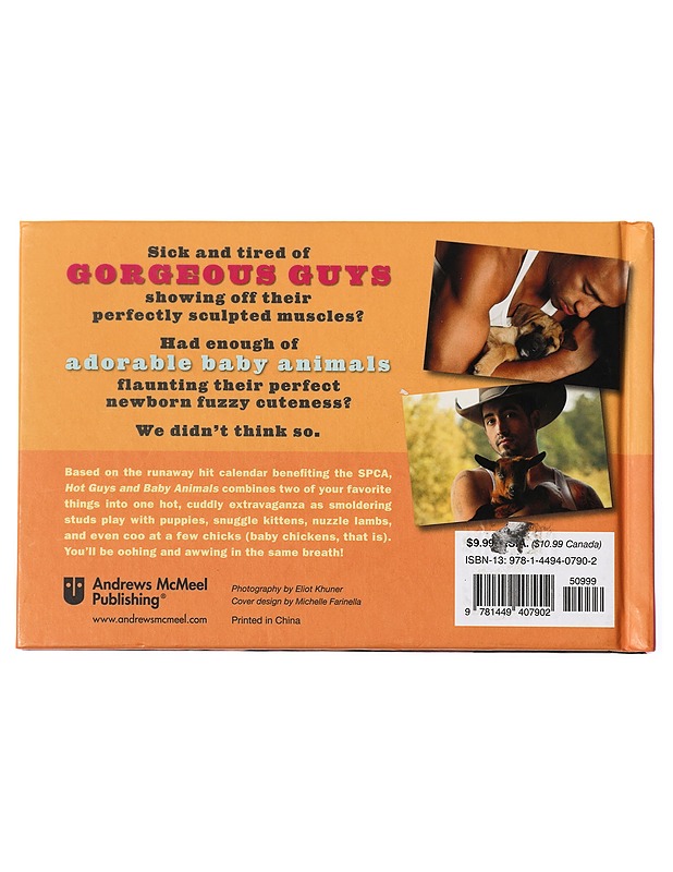 Hot Guys and Baby Animals - Audrey Khuner & Carolyn Newman - Harrastekirjat - 10105439379 - 1