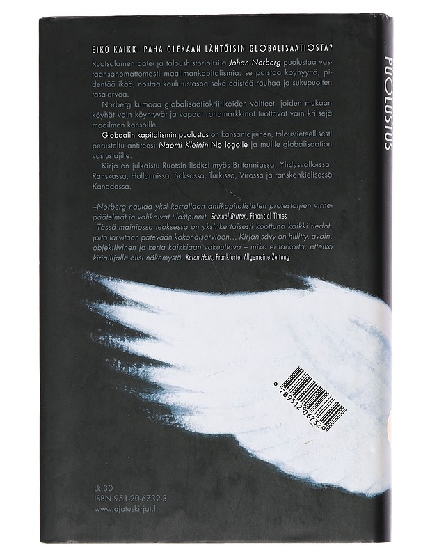 Globaalin kapitalismin puolustus - Norberg, Johan - Tietokirjat ja oppaat - 10105439437 - 1