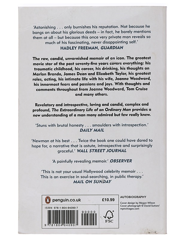 Paul Newman : The Extraordinary life of an ordinary man : a memoir - Newman, Paul - Musiikki- ja elokuvakirjat - 10105439439 - 1