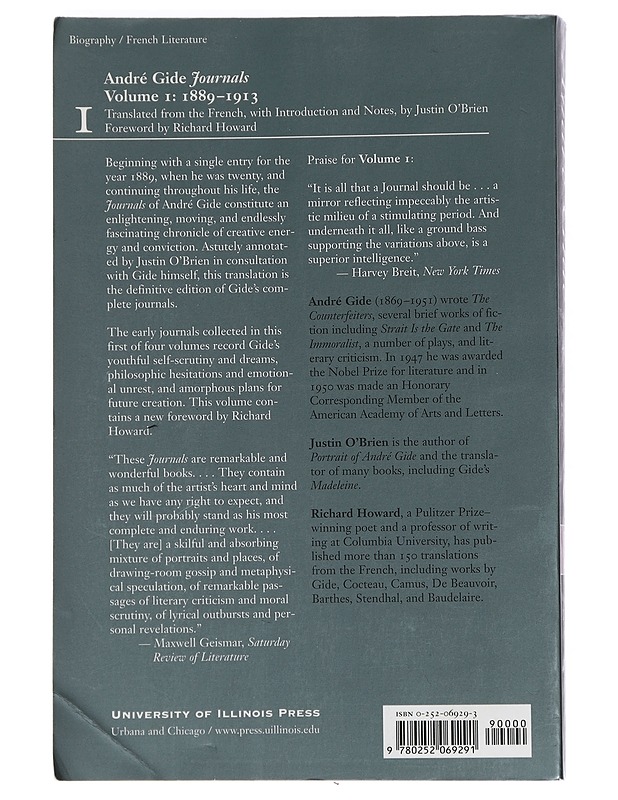 Journals, Vol. 1: 1889-1913 - André Gide - Elämäkerrat ja muistelmat - 10105439455 - 1