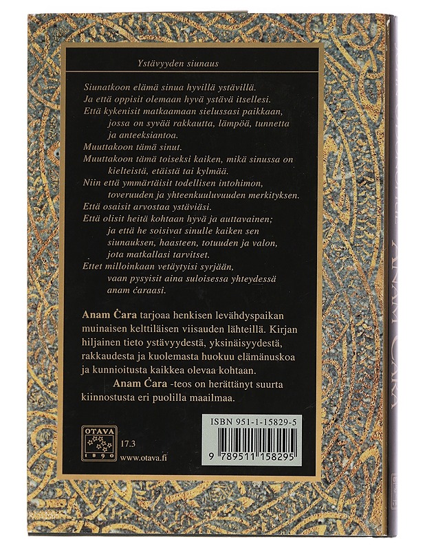 Anam cara : Kelttiläistä viisautta - O'Donohue, John - Tietokirjat ja oppaat - 10105439461 - 1