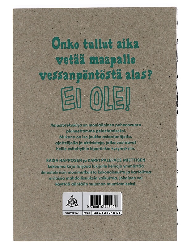 Ilmastotekokirja - Happonen, Kaisa - Nuorten kirjat - 10105439463 - 1