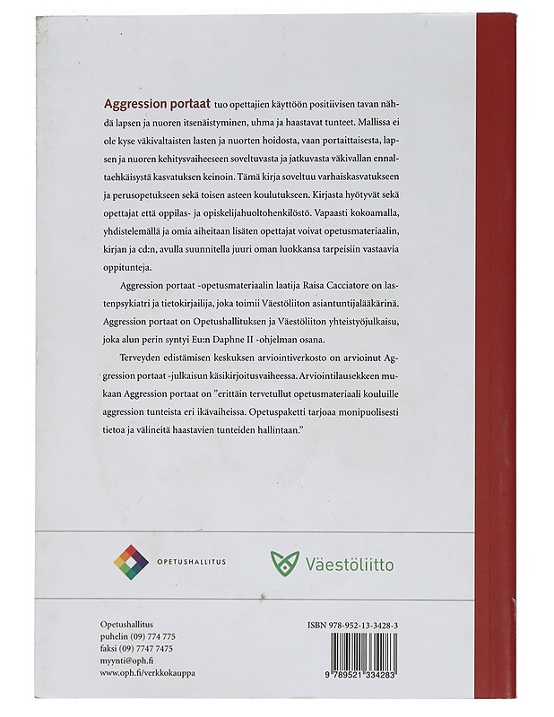 Aggression portaat : opetusmateriaali kouluille - Raisa Cacciatore - Tietokirjat ja oppaat - 10105439509 - 1