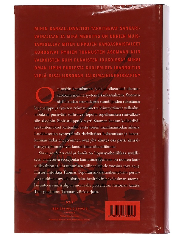 Sinun puolestas elää ja kuolla - Tuomas Tepora - Historiakirjat - 10105439517 - 1