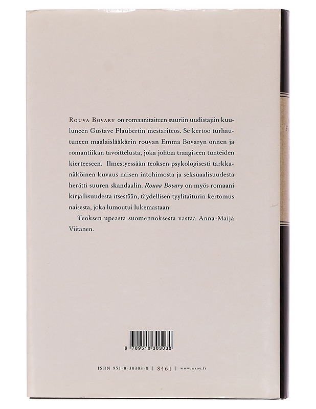 Rouva Bovary - Flaubert, Gustave - Romaanit ja novellit - 10105439540 - 1