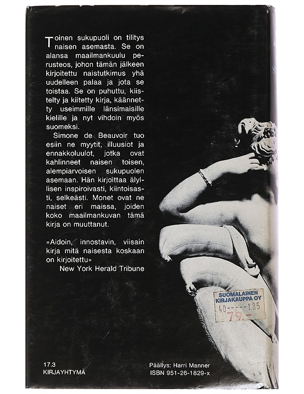 Toinen sukupuoli - Beauvoir, Simone de - Jännitys ja dekkarit - 10105439568 - 1