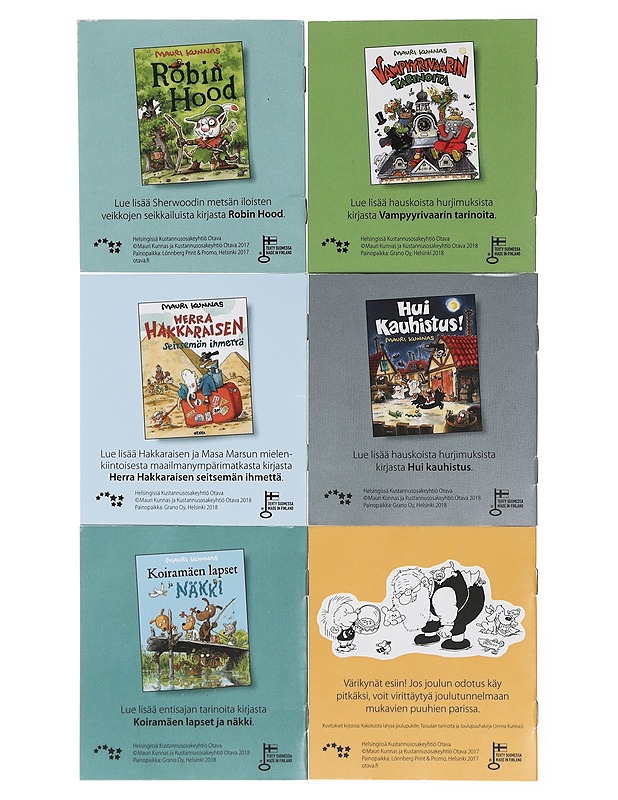 Mauri Kunnas - minikirjoja 6 kpl - Lastenkirjat - 10105439617 - 1