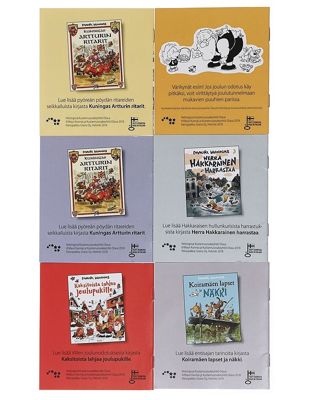 Mauri Kunnas - minikirjoja 6 kpl - Lastenkirjat - 10105439630 - 1