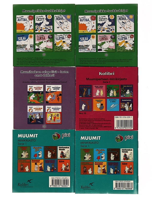 Muumit - minikirjoja 6 kpl - Lastenkirjat - 10105439654 - 1