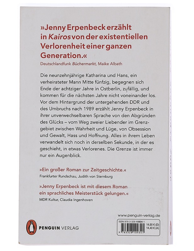 Kairos : Roman - Jenny Erpenbeck - Romaanit ja novellit - 10105439659 - 1