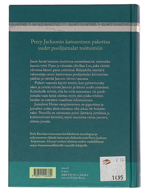 Eksynyt sankari - Riordan, Rick - Fantasia- ja scifi - 10105439672 - 1