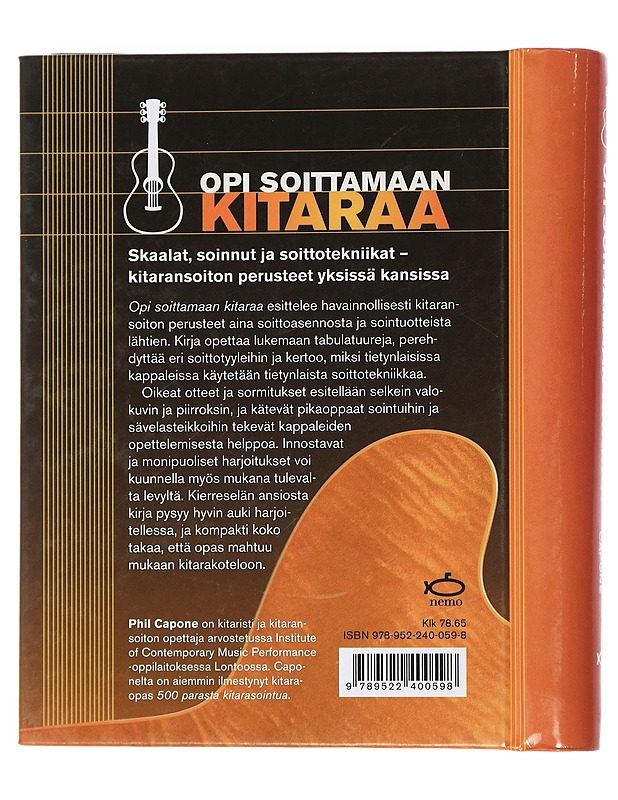 Opi soittamaan kitaraa / aloittelijan opas - Capone, Phil - Musiikki- ja elokuvakirjat - 10105439675 - 1