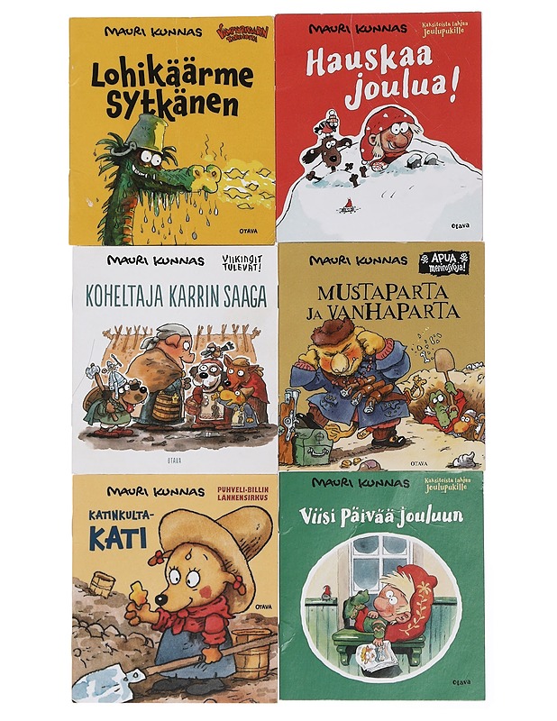 Mauri Kunnas - minikirjoja 6 kpl - Lastenkirjat - 10105439711 - 0
