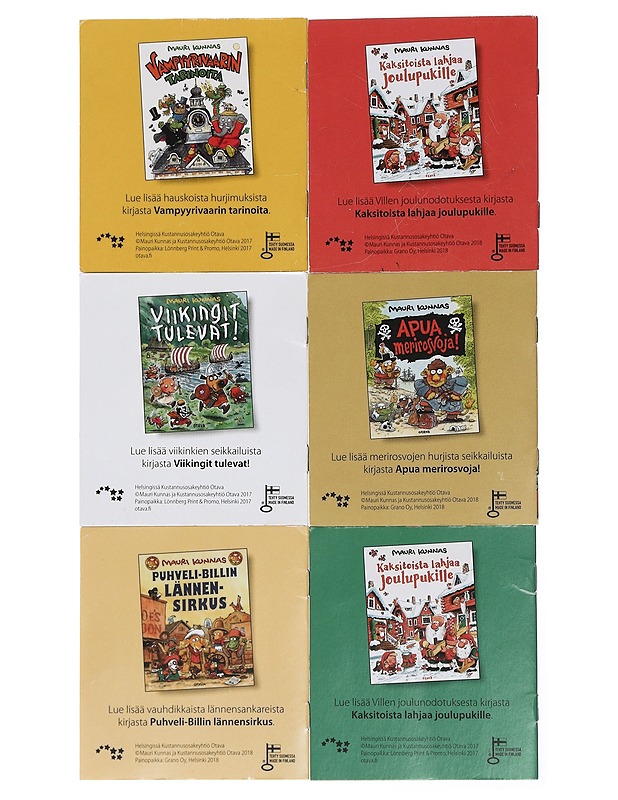 Mauri Kunnas - minikirjoja 6 kpl - Lastenkirjat - 10105439711 - 1