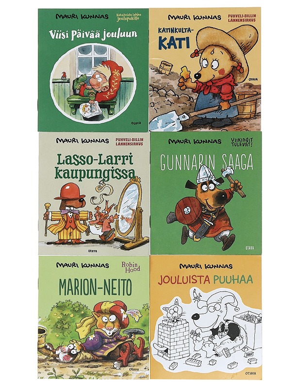 Mauri Kunnas - minikirjoja 6 kpl - Lastenkirjat - 10105439734 - 0