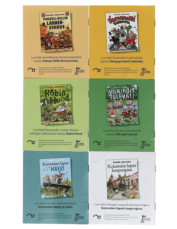 Mauri Kunnas - minikirjoja 6 kpl - Lastenkirjat - 10105439738 - 1