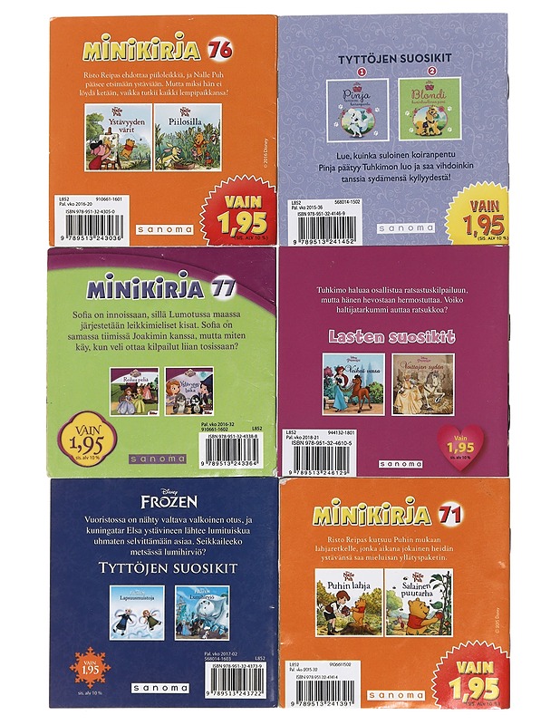 Disney - minikirjoja 6 kpl - Lastenkirjat - 10105439749 - 1