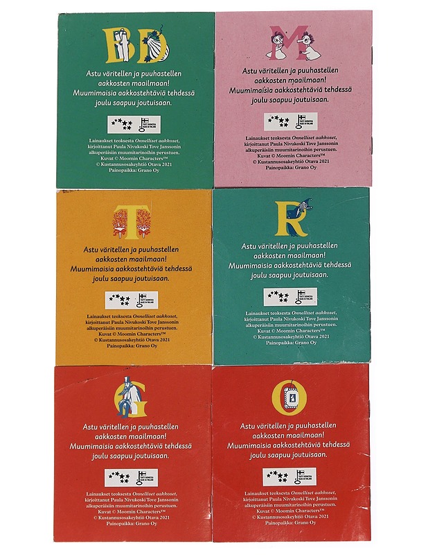Muumit - minikirjoja 6 kpl - Lastenkirjat - 10105439771 - 1