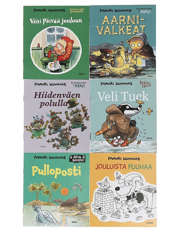 Mauri Kunnas - minikirjoja 6 kpl - Lastenkirjat - 10105439791 - 0