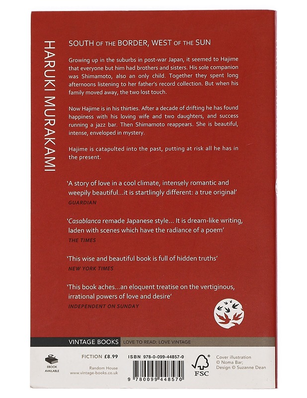 South of the Border, West of the Sun - Murakami, Haruki - Romaanit ja novellit - 10105439825 - 1
