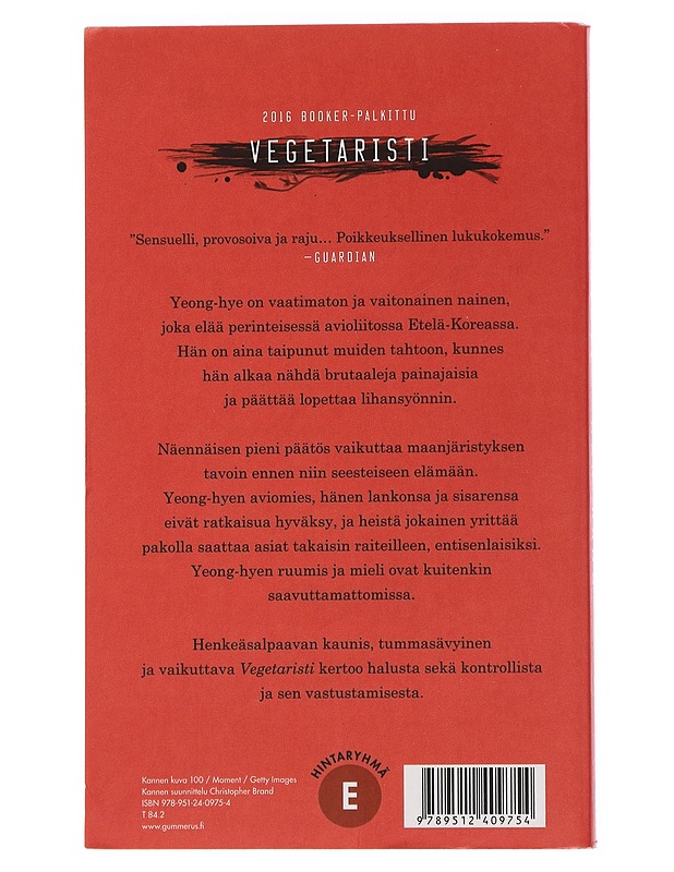 Vegetaristi - Han, Kang - Romaanit ja novellit - 10105439834 - 1