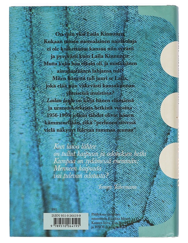 Lailan laulu - Wuori-Tabermann, Tuija - Elämäkerrat ja muistelmat - 10105439860 - 1