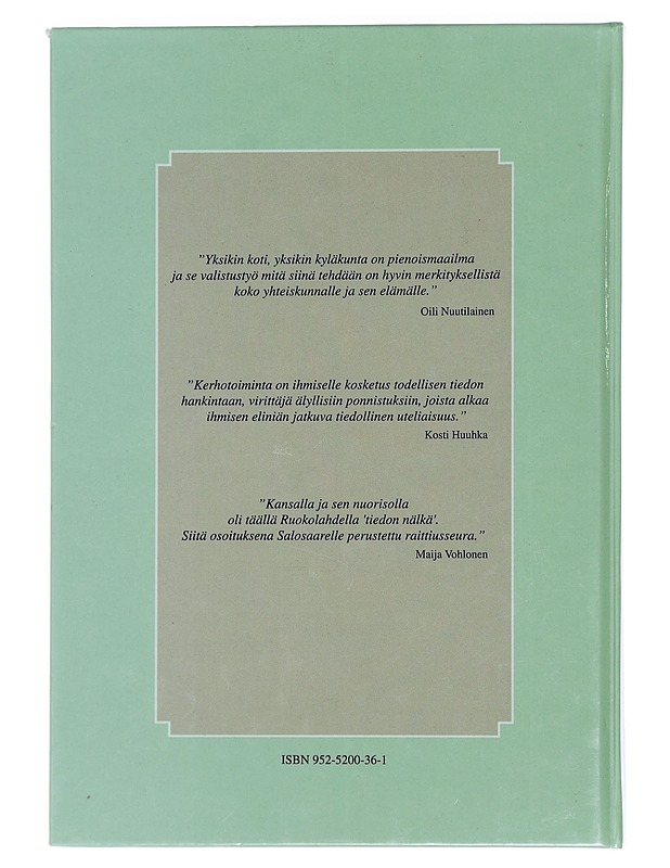 Salosaari / muistojen kotiseutu - Kyösti Kokkonen - Historiakirjat - 10105439861 - 1
