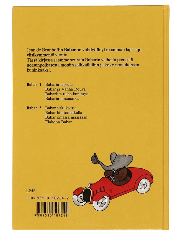 Babar. [1] - Brunhoff, Jean de - Lastenkirjat - 10105439945 - 1