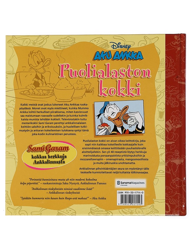 Aku Ankka : Puolialaston kokki ; Sami Garam kokkaa herkkuja Ankkalinnasta - Garam, Sami - Sarjakuvat - 10105439967 - 1