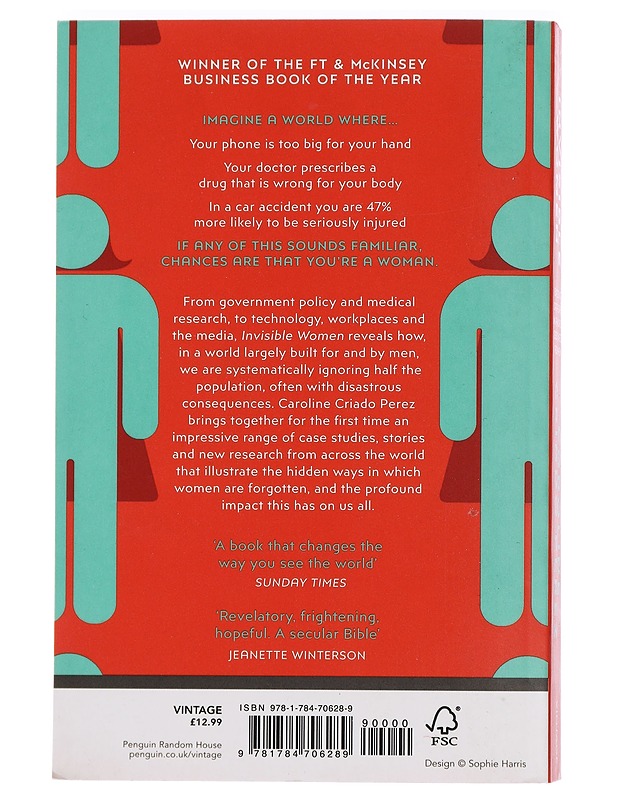 Invisible women : exposing data bias in a world designed for men - Caroline Criado Perez - Tietokirjat ja oppaat - 10105440115 - 1