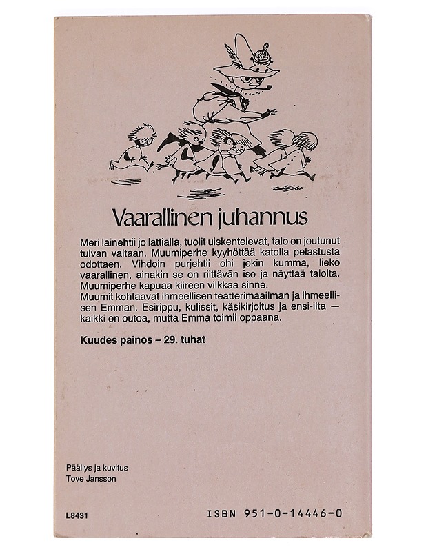 Vaarallinen juhannus - Jansson, Tove - Lastenkirjat - 10105440154 - 1