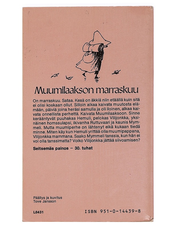 Muumilaakson marraskuu - Jansson, Tove - Lastenkirjat - 10105440159 - 1