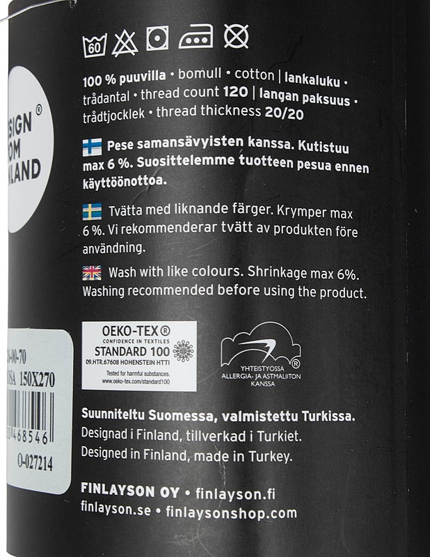 FINLAYSON aluslakana, 150x270 cm - Liinavaatteet - 10105440183 - 2