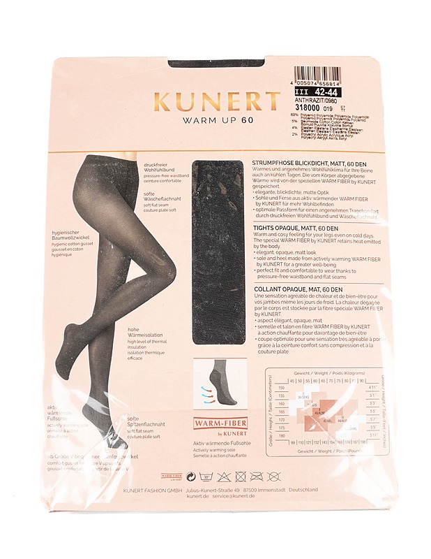 KUNERT Warm Up 60 sukkahousut, 42-44 - Asusteet - 10105440193 - 1