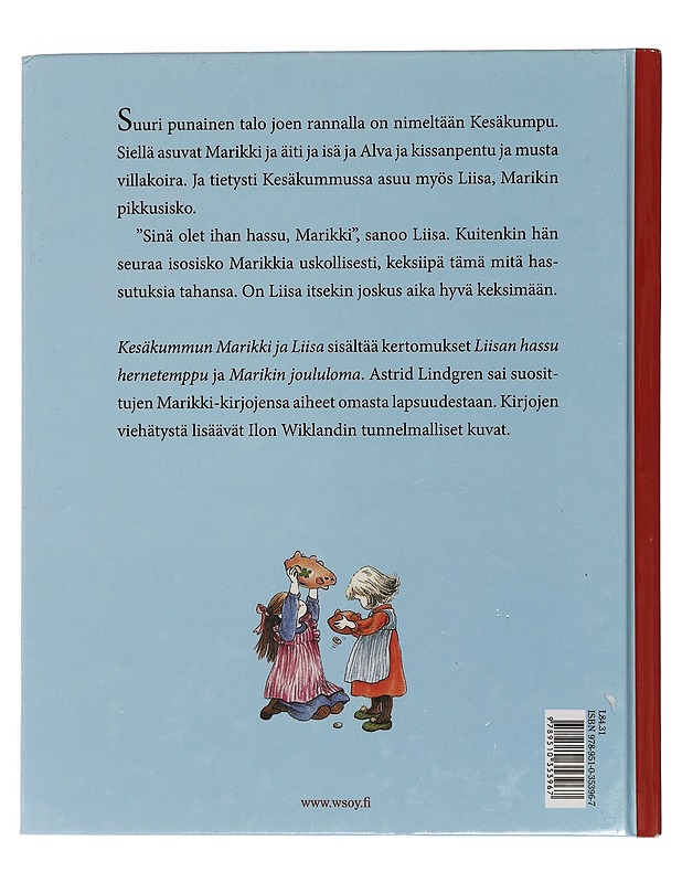 Kesäkummun Marikki ja Liisa - Lindgren, Astrid - Lastenkirjat - 10105440231 - 1