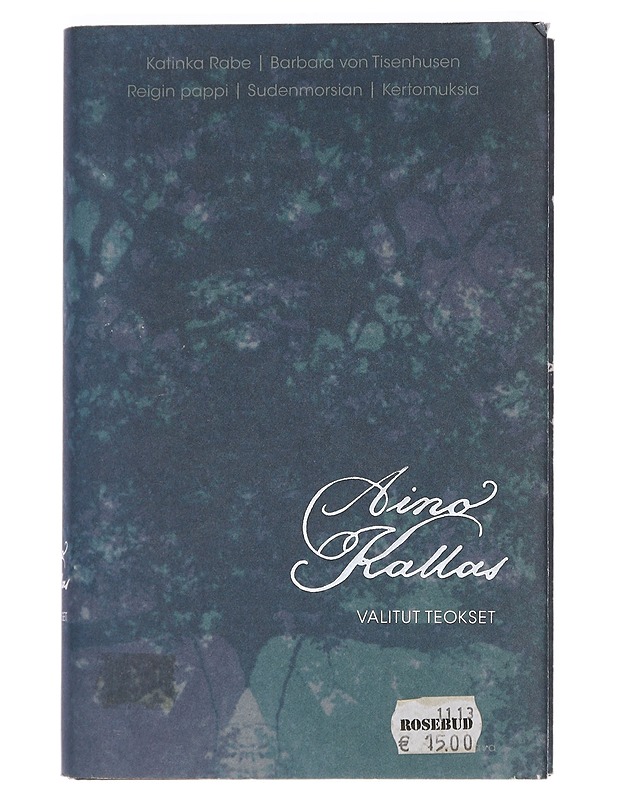 Valitut teokset - Aino Kallas - Historiakirjat - 10105440250 - 0