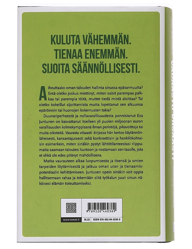 Vaurastu viisaasti : rahataidot haltuun - Juntunen, Esa - Tietokirjat ja oppaat - 10105440253 - 1