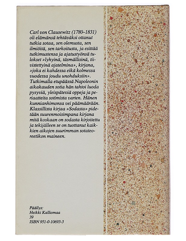 Sodasta : valikoima ajatelmia - Clausewitz, Carl von - Tietokirjat ja oppaat - 10105440259 - 1