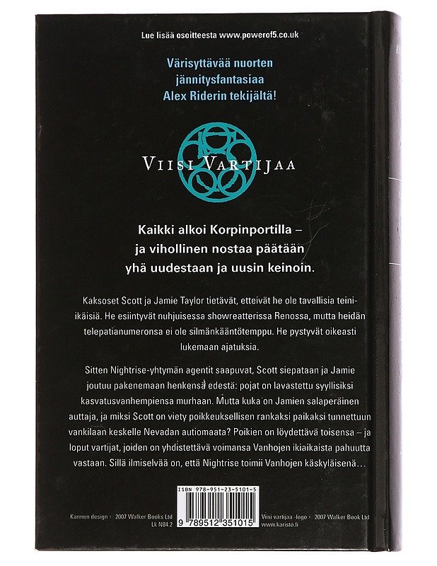 Viisi vartijaa. Kolmas kirja, Pimeän käskyläiset - Horowitz, Anthony - Romaanit ja novellit - 10105440262 - 1