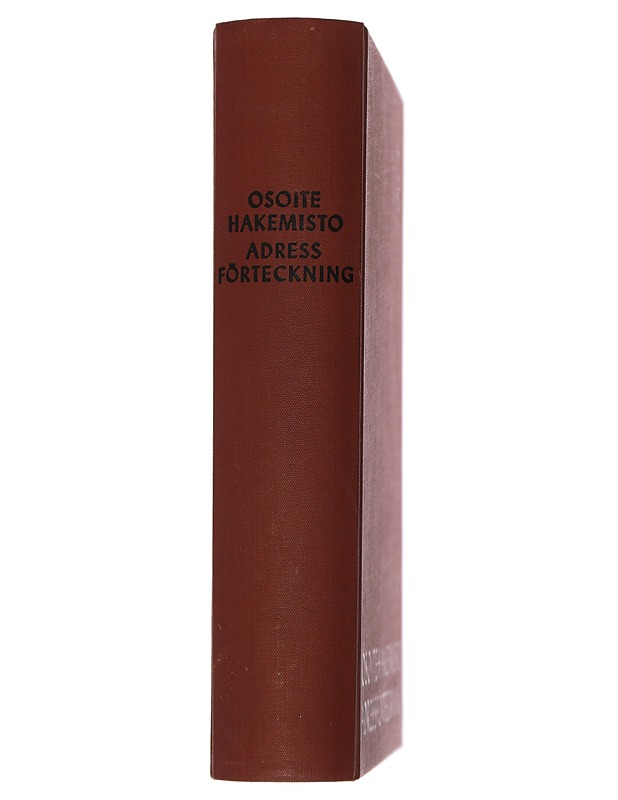 Osoitehakemisto - Posti- ja lennätinlaitos - Tietokirjat ja oppaat - 10105440287 - 1