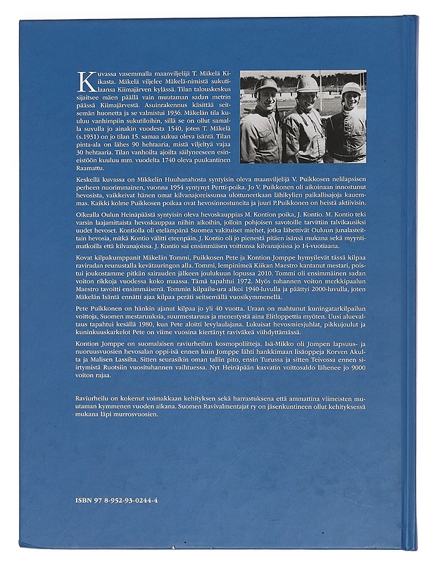 Neljä vuosikymmentä ravivalmennusta 1970-2010 - Toivonen, Veijo - Historiakirjat - 10105440290 - 1