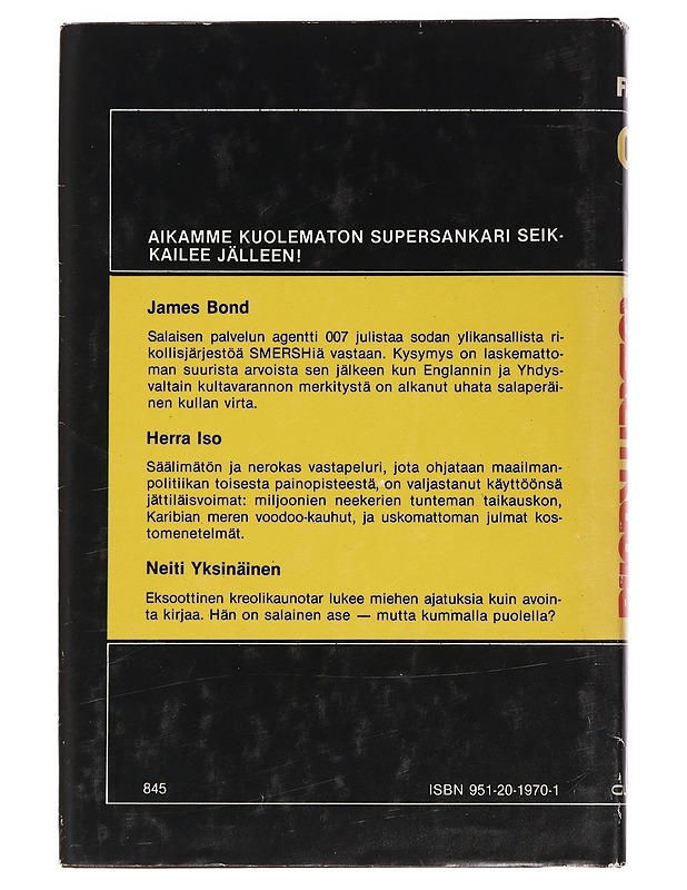 Elä ja anna toisten kuolla - Fleming, Ian - Romaanit ja novellit - 10105440305 - 1