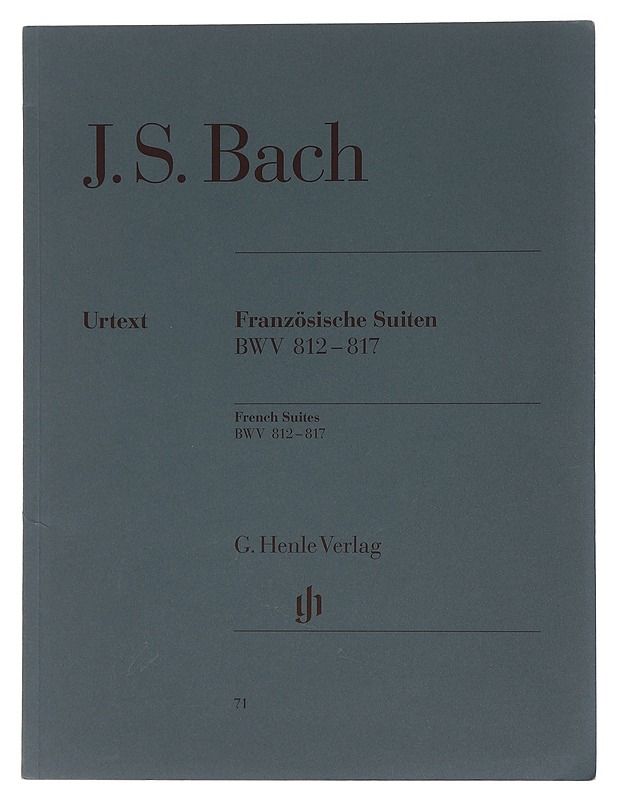 Französische Suiten BWV 812-817 - J.S. Bach - Musiikki- ja elokuvakirjat - 10105440313 - 0