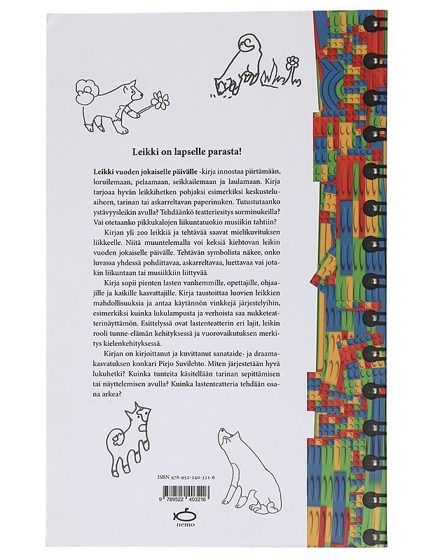 Leikki vuoden jokaiselle päivälle - Pirjo Suvilehto - Lastenkirjat - 10105440443 - 1