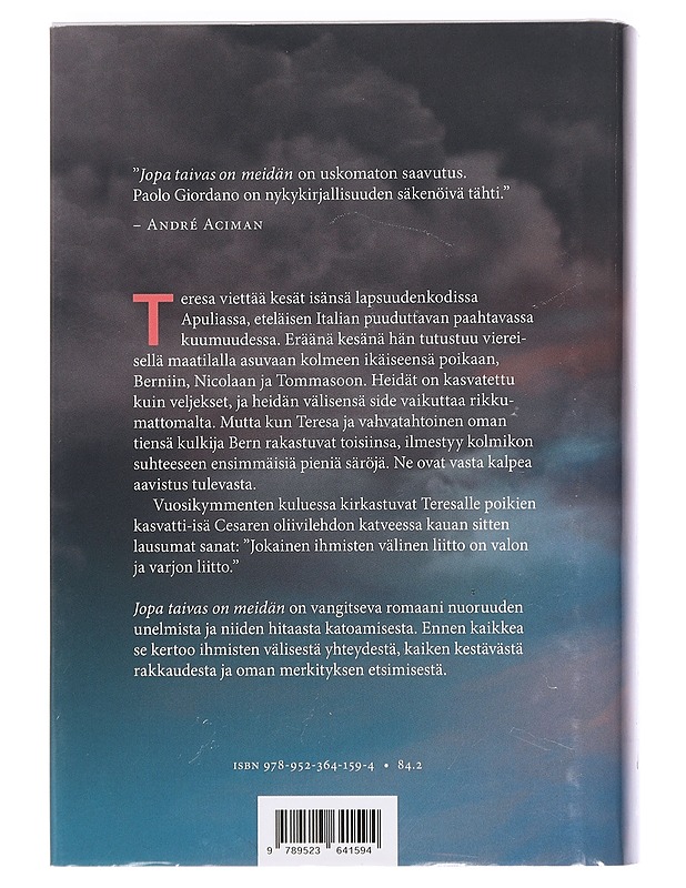 Jopa taivas on meidän - Giordano, Paolo - Romaanit ja novellit - 10105440487 - 1