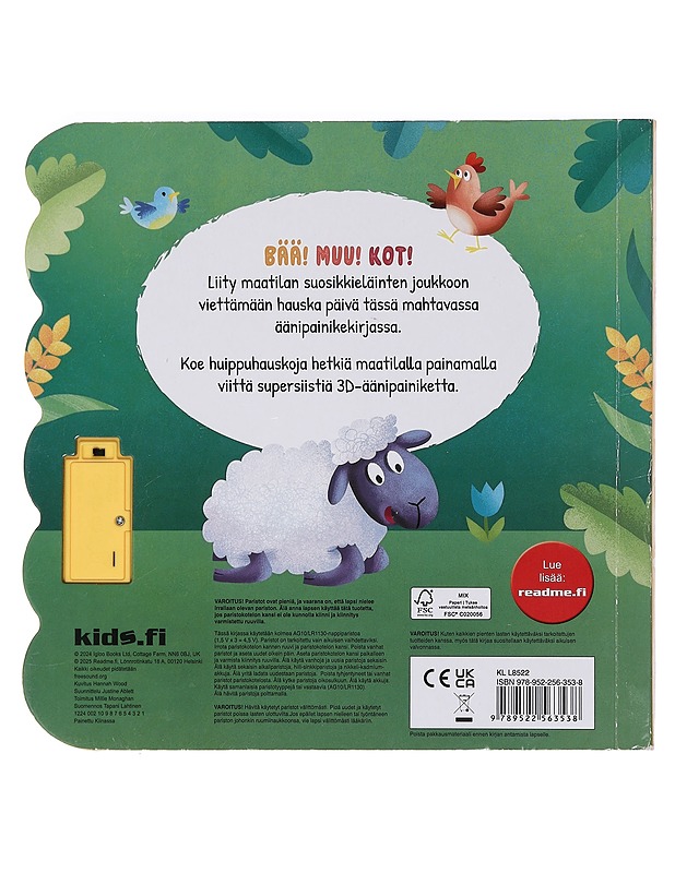 Maatila : paina ja kuuntele! - Wood, Hannah - Lastenkirjat - 10105440489 - 1